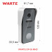 WARTE-DP-05 MHD серебро (ЭТЮД) мультиформатная вызывная панель видеодомофона 2mp 148 градусов